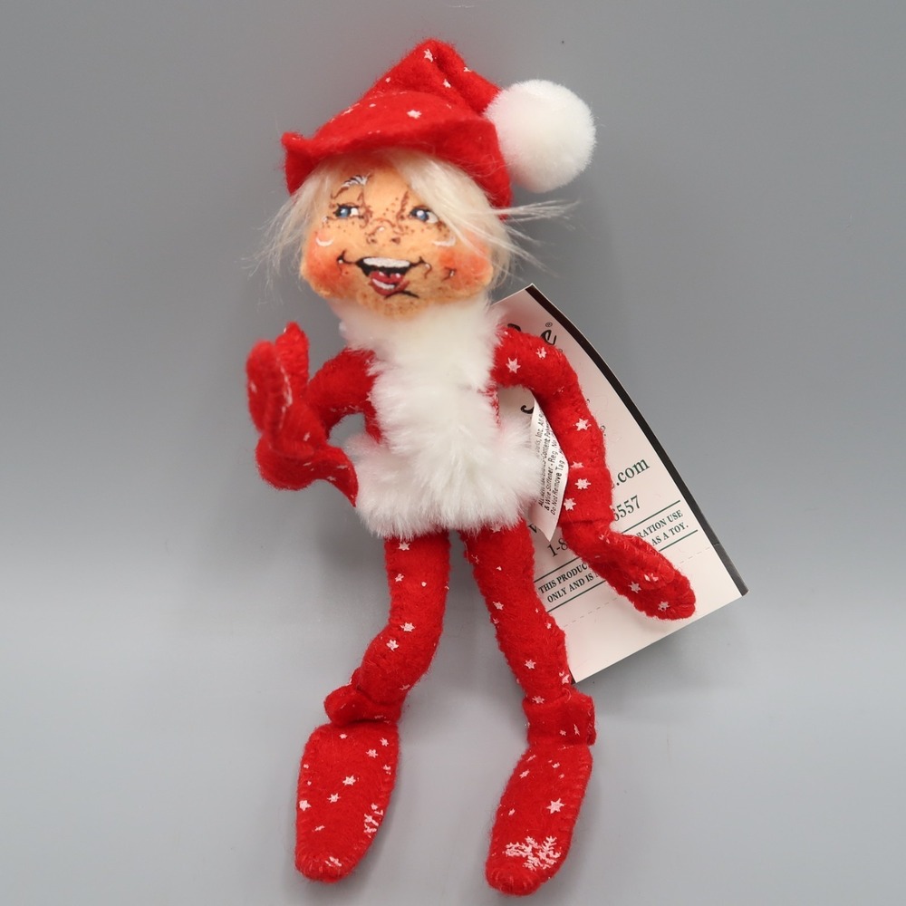 Annalee‎ 5" Red Snowflake Elf Christmas Holiday Possible